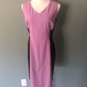 NY&C purple color block dress size 8